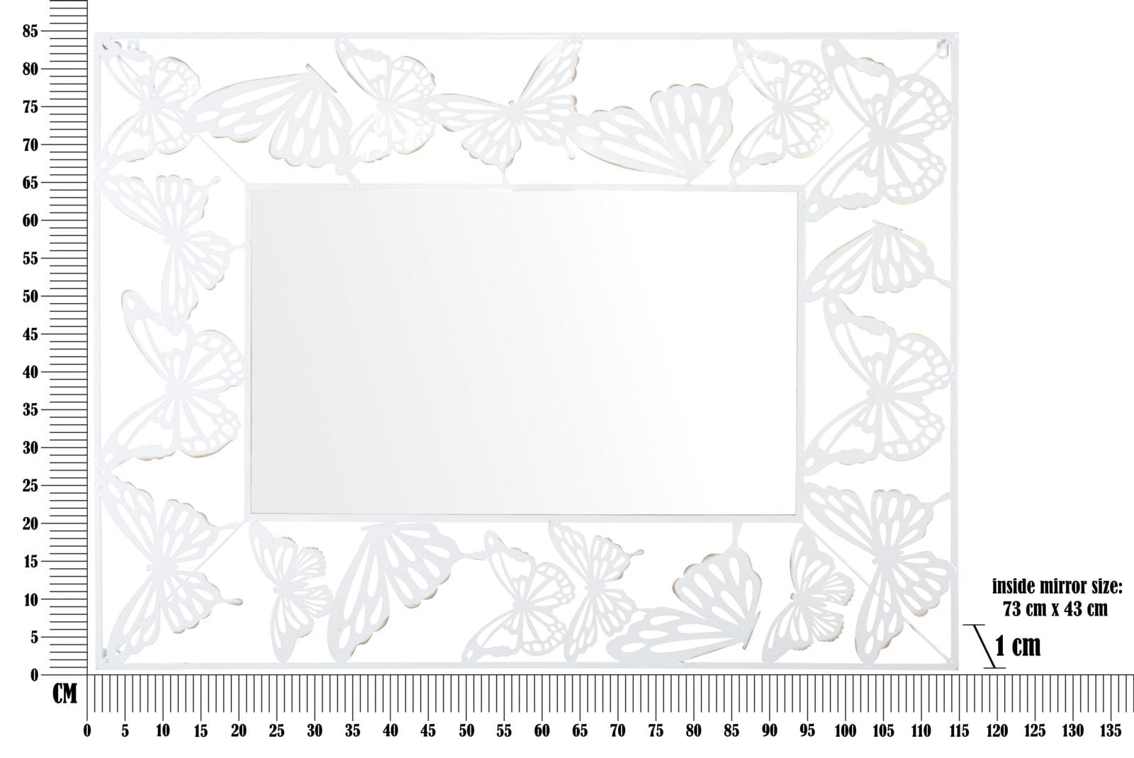 Specchio White Butterfly cm 85x1x115 (5)