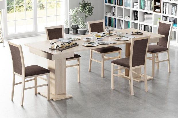 Star 05 Tavolo allungabile in rovere Sonoma, L85-220xL85xH77 cm (2)