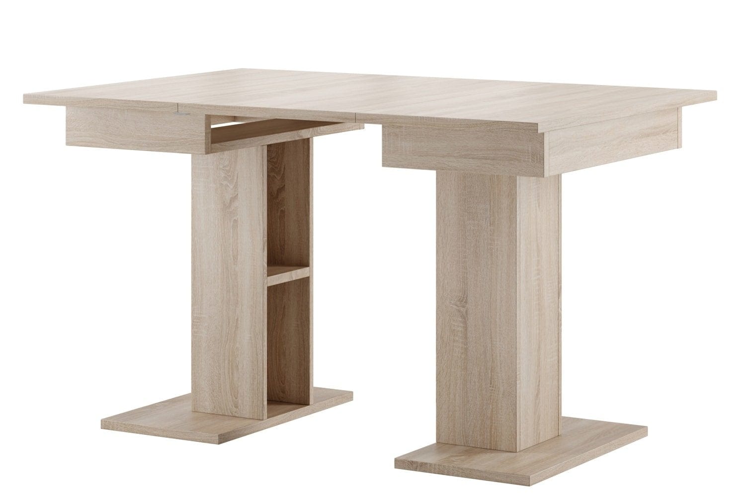 Star 05 Tavolo allungabile in rovere Sonoma, L85-220xL85xH77 cm (3)
