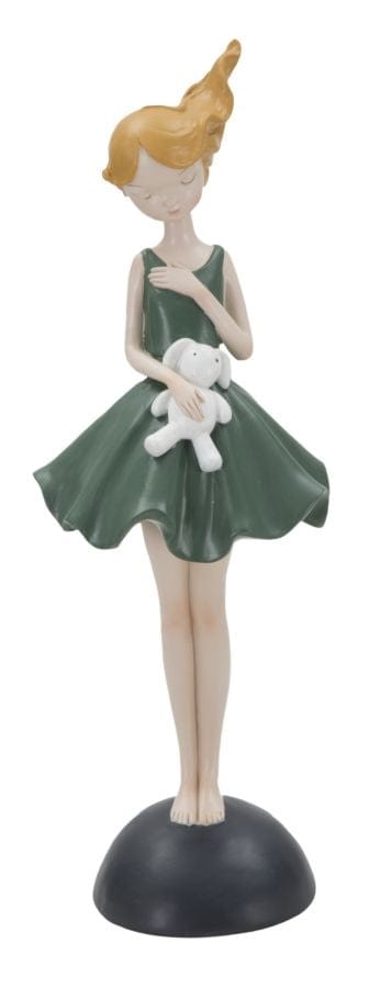 Statuetta Dolly C/Coniglietto cm 11,5x10x33,5