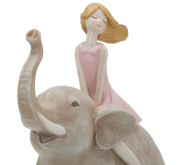 Statuetta Dolly Su Elefante cm 22x10x21 (4)