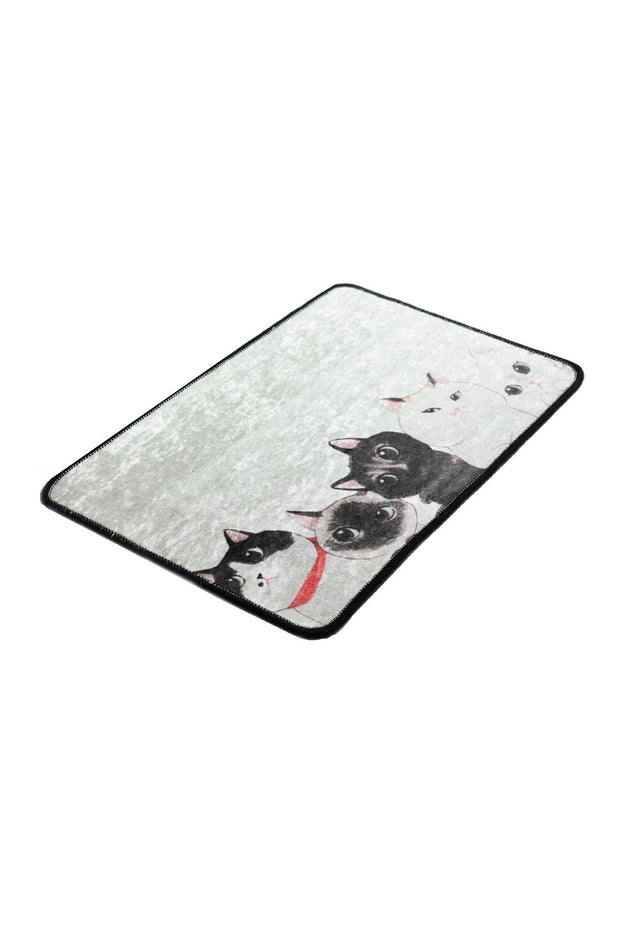 Tappetino per bagno Angry Cats Multicolore, 40 x 60 cm (1)