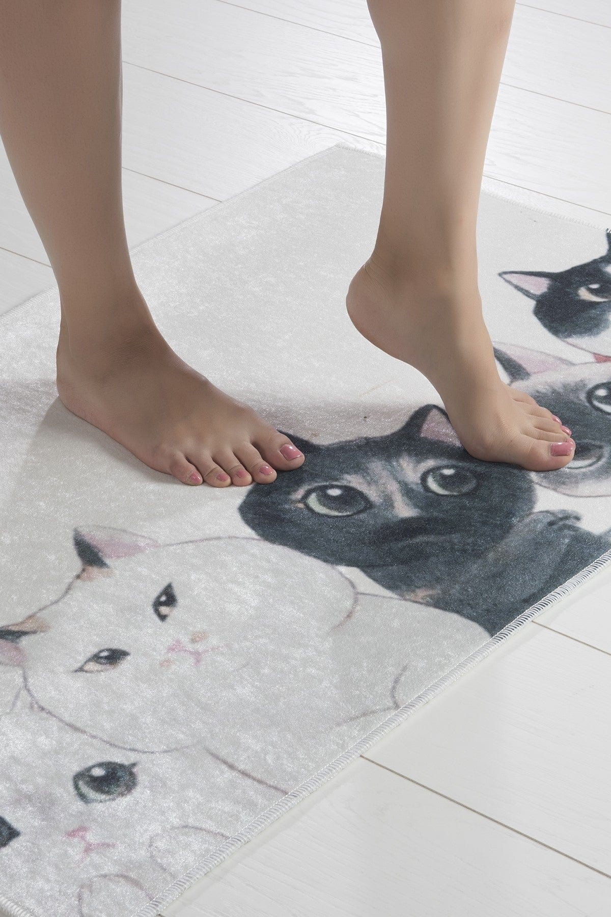 Tappetino per bagno Angry Cats Multicolore, 40 x 60 cm (2)