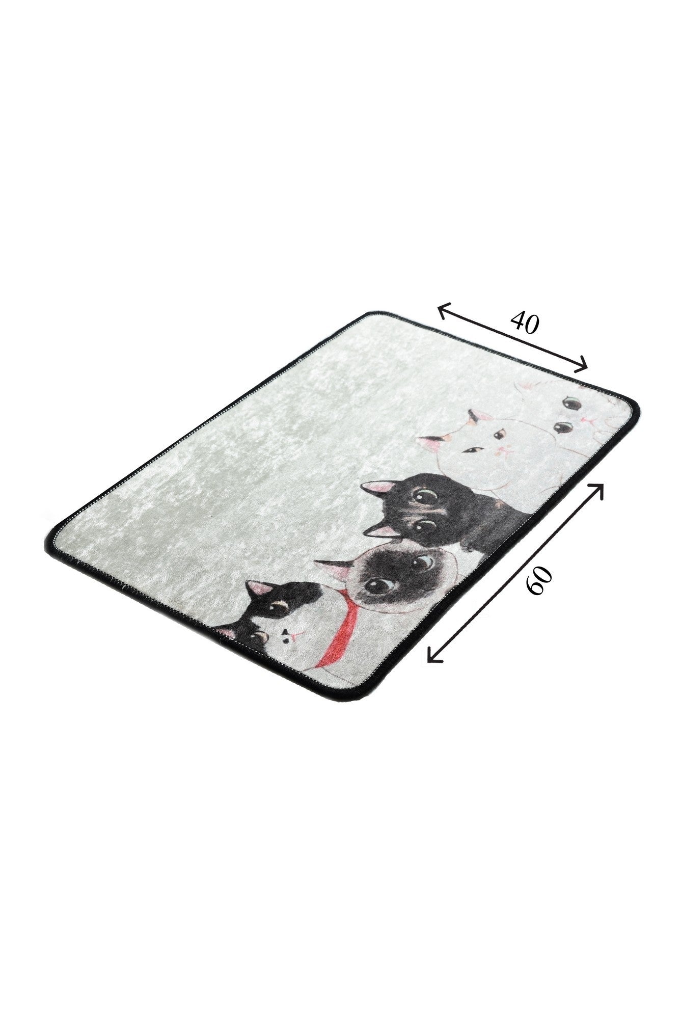 Tappetino per bagno Angry Cats Multicolore, 40 x 60 cm (4)