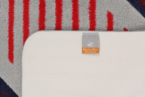 Tappetino per bagno Beverly Hills Polo Club 312 Rosso, 67 x 120 cm (2)