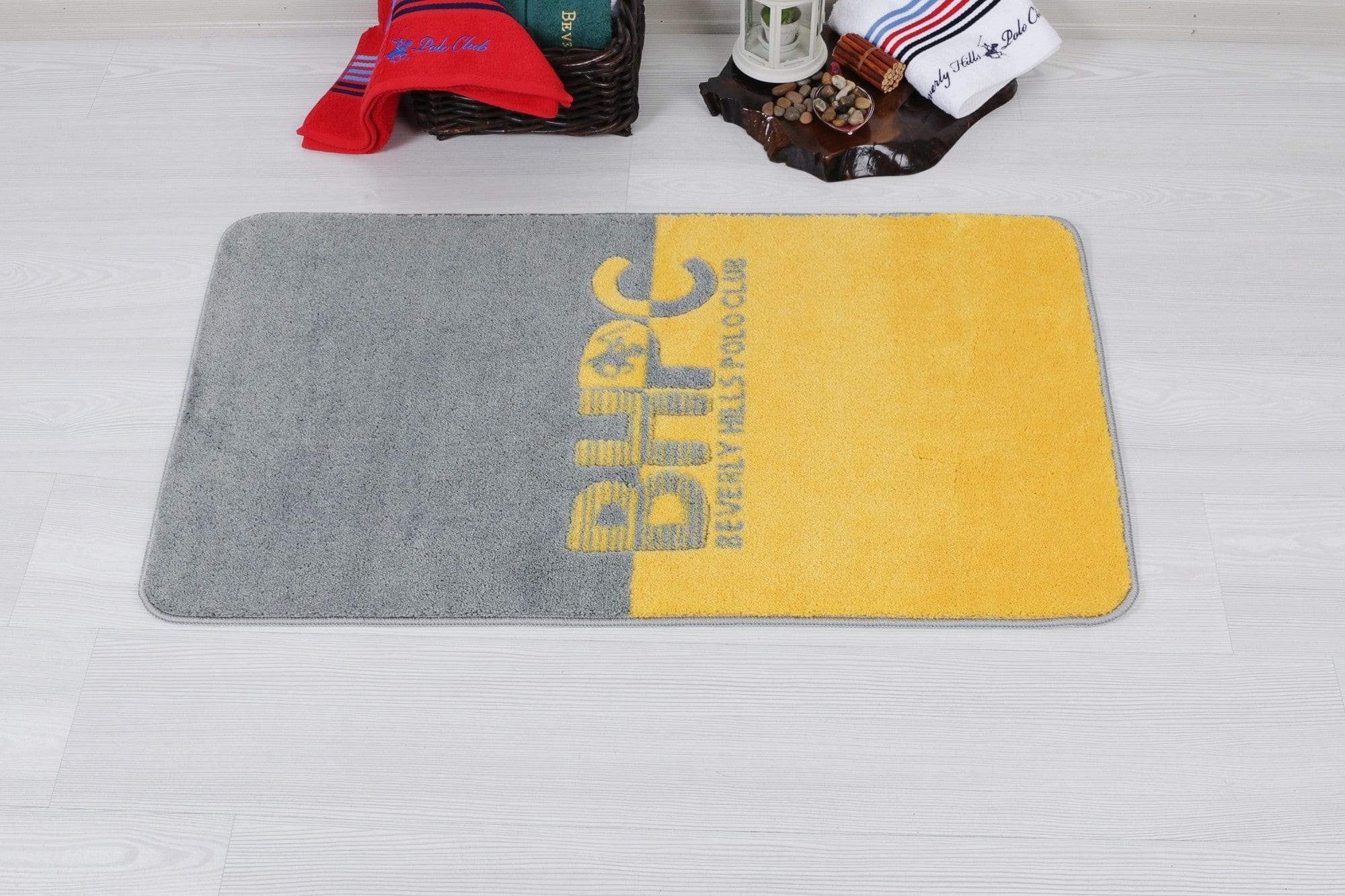 Tappetino per bagno Beverly Hills Polo Club 315 Giallo, 57 x 100 cm (2)