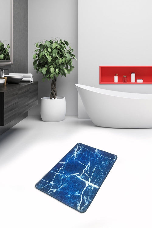 Tappetino per bagno Denim Blu, 40 x 60 cm