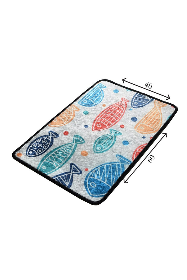 Tappetino per bagno Fish Multicolore, 40 x 60 cm (3)