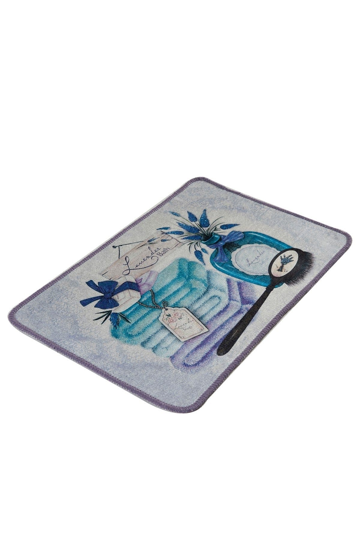 Tappetino per bagno Lavanda Multicolore, 40 x 60 cm