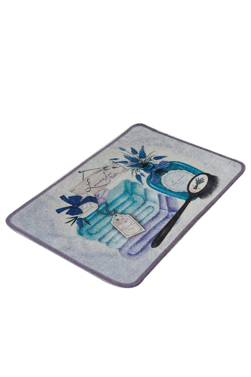 Tappetino per bagno Lavanda Multicolore, 40 x 60 cm