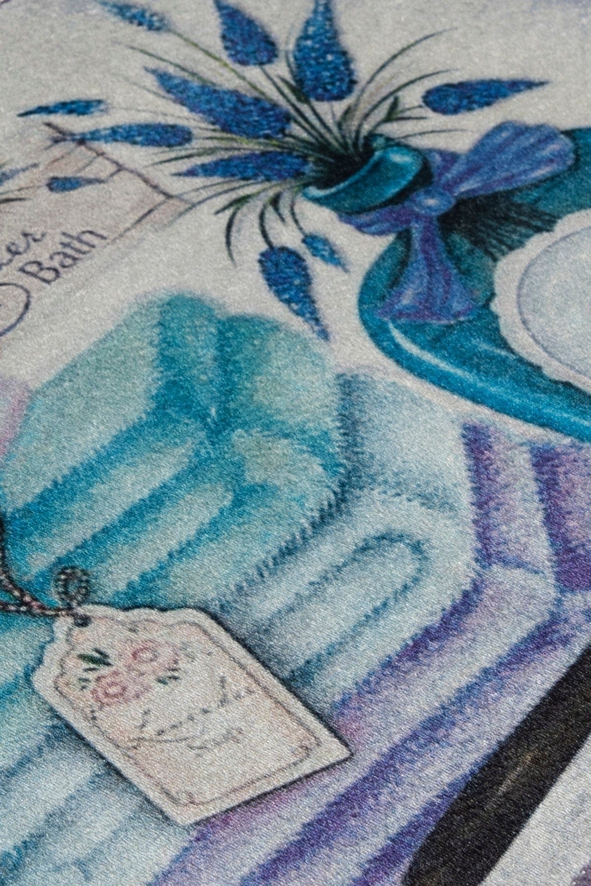 Tappetino per bagno Lavanda Multicolore, 40 x 60 cm (2)