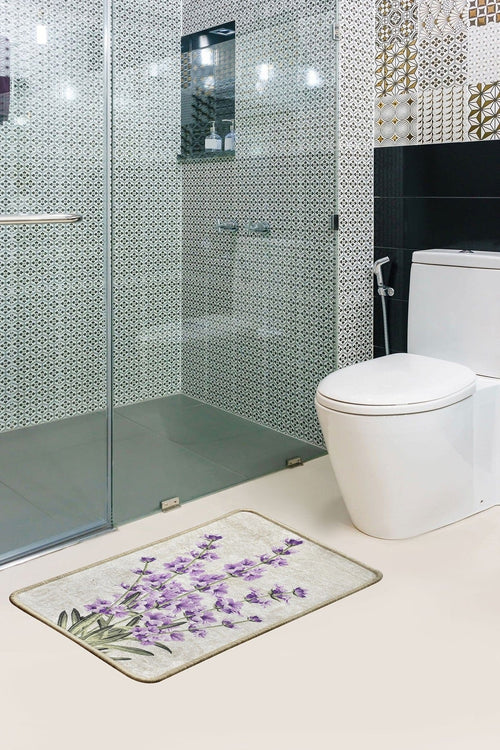 Tappetino per bagno Lavander Multicolore, 40 x 60 cm