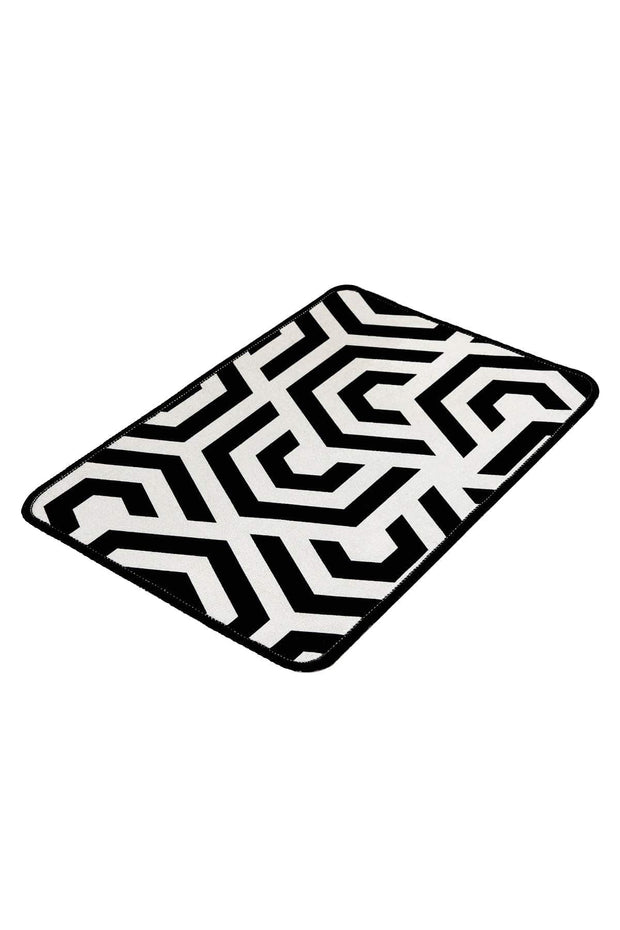 Tappetino per bagno Line Bianco e Nero, 40 x 60 cm (1)