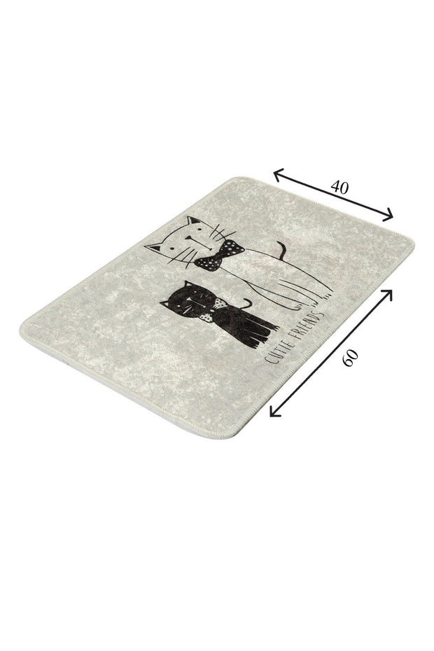 Tappetino per bagno Little Cats Grigio, 40 x 60 cm (4)