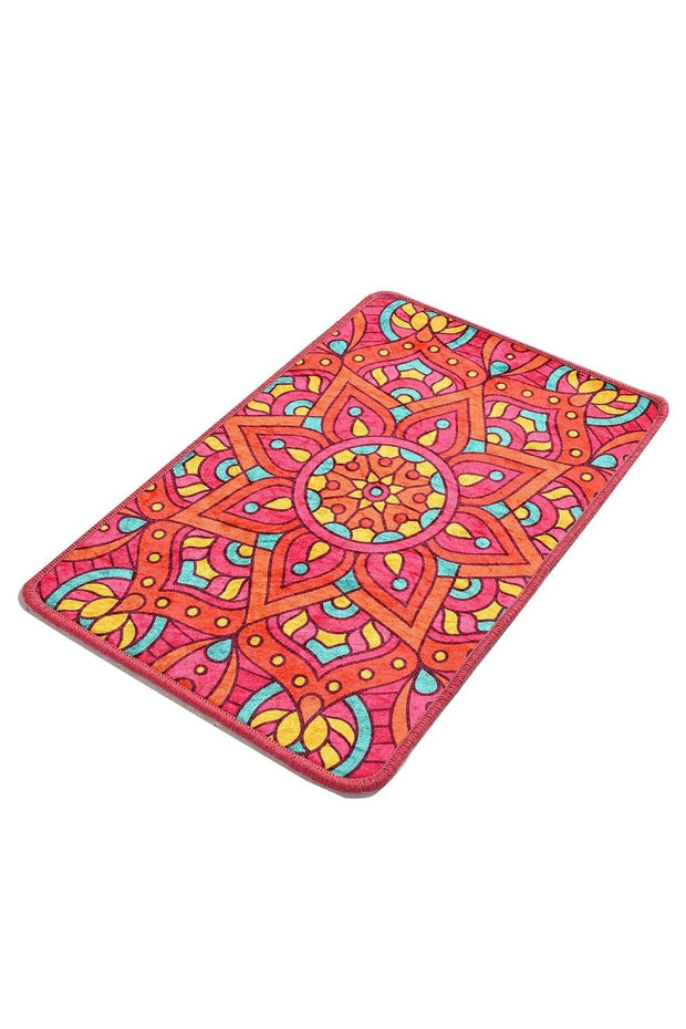 Tappetino per bagno Mandal Multicolore, 40 x 60 cm (1)
