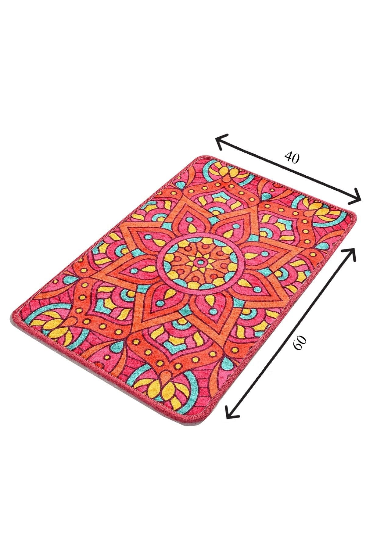 Tappetino per bagno Mandal Multicolore, 40 x 60 cm (4)