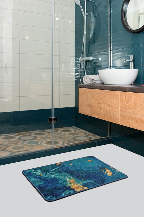 Tappetino per bagno Marble Multicolore, 40 x 60 cm