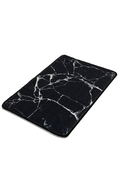 Tappetino per bagno Marble Nero, 40 x 60 cm (1)
