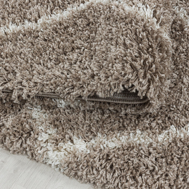 Tappeto Alvor 3401 Round Geometric Beige (2)
