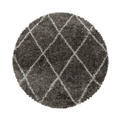 Tappeto Alvor 3401 Round Geometric Cappuccino & AYYTPCH-ALVOR3401TAUPE-ROUND