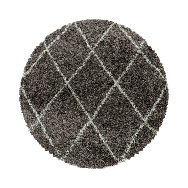 Tappeto Alvor 3401 Round Geometric Cappuccino & AYYTPCH-ALVOR3401TAUPE-ROUND