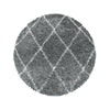 Tappeto Alvor 3401 Round Geometric Grigio & AYYTPCH-ALVOR3401GREY-ROUND