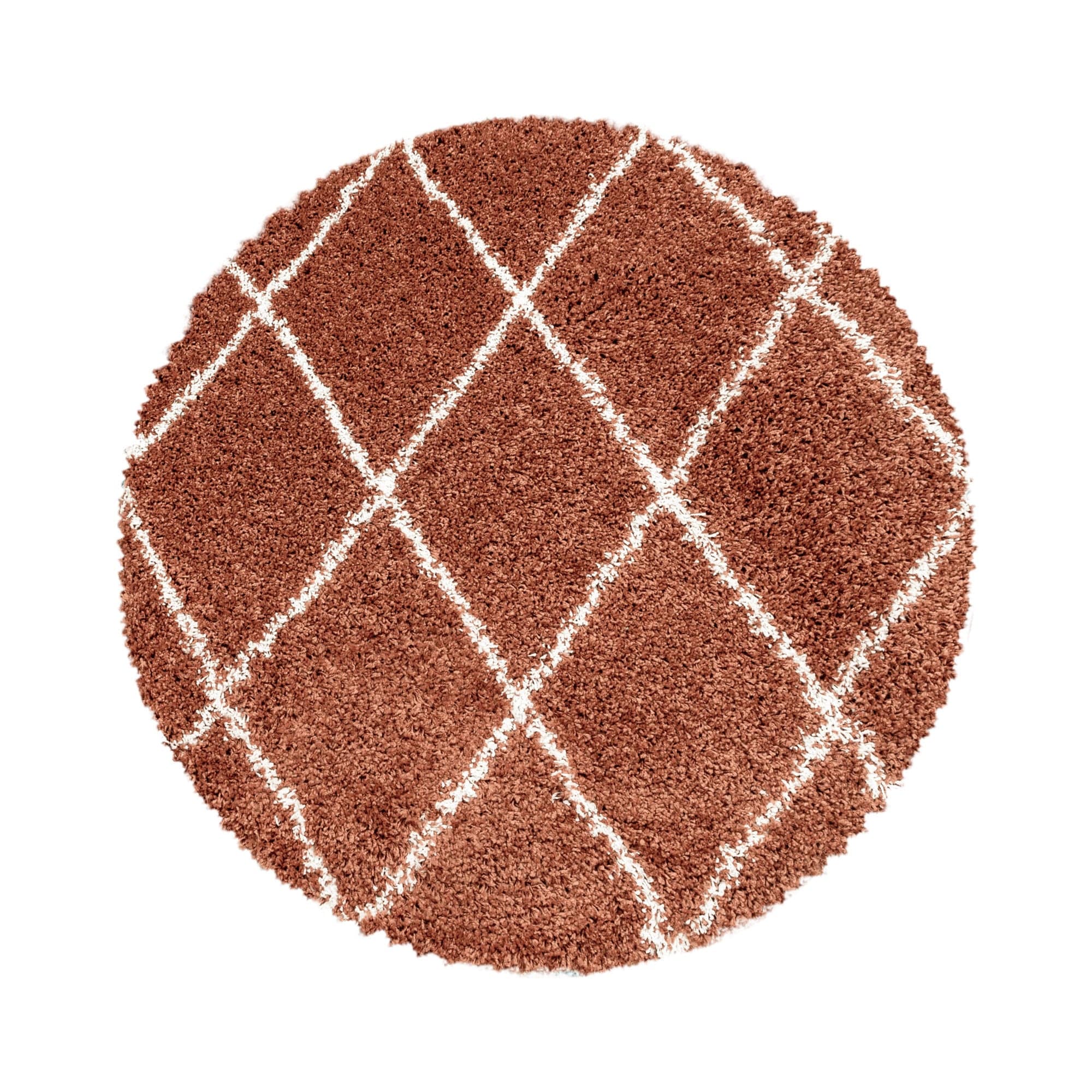 Tappeto Alvor 3401 Round Geometric Mattone & AYYTPCH-ALVOR3401TERRA-ROUND