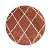 Tappeto Alvor 3401 Round Geometric Mattone & AYYTPCH-ALVOR3401TERRA-ROUND
