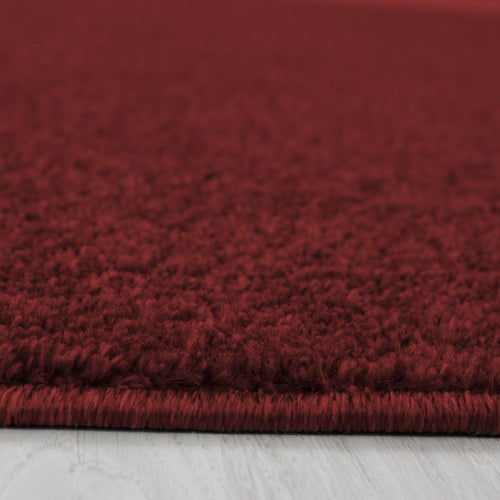 Tappeto Ata 7000 Round Unicolor Rosso (1)