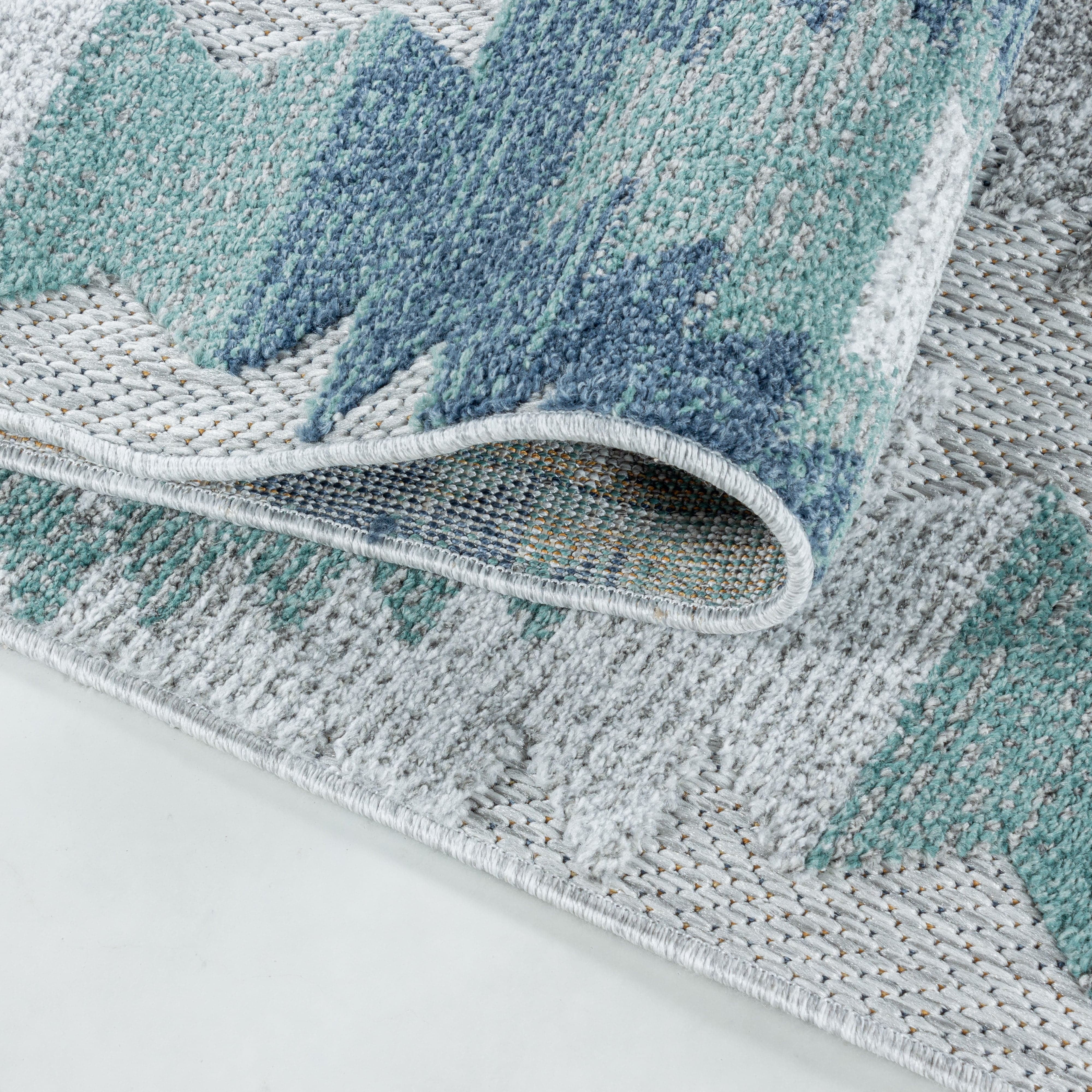 Tappeto Bahama 5153 Berber Design Blu (4)