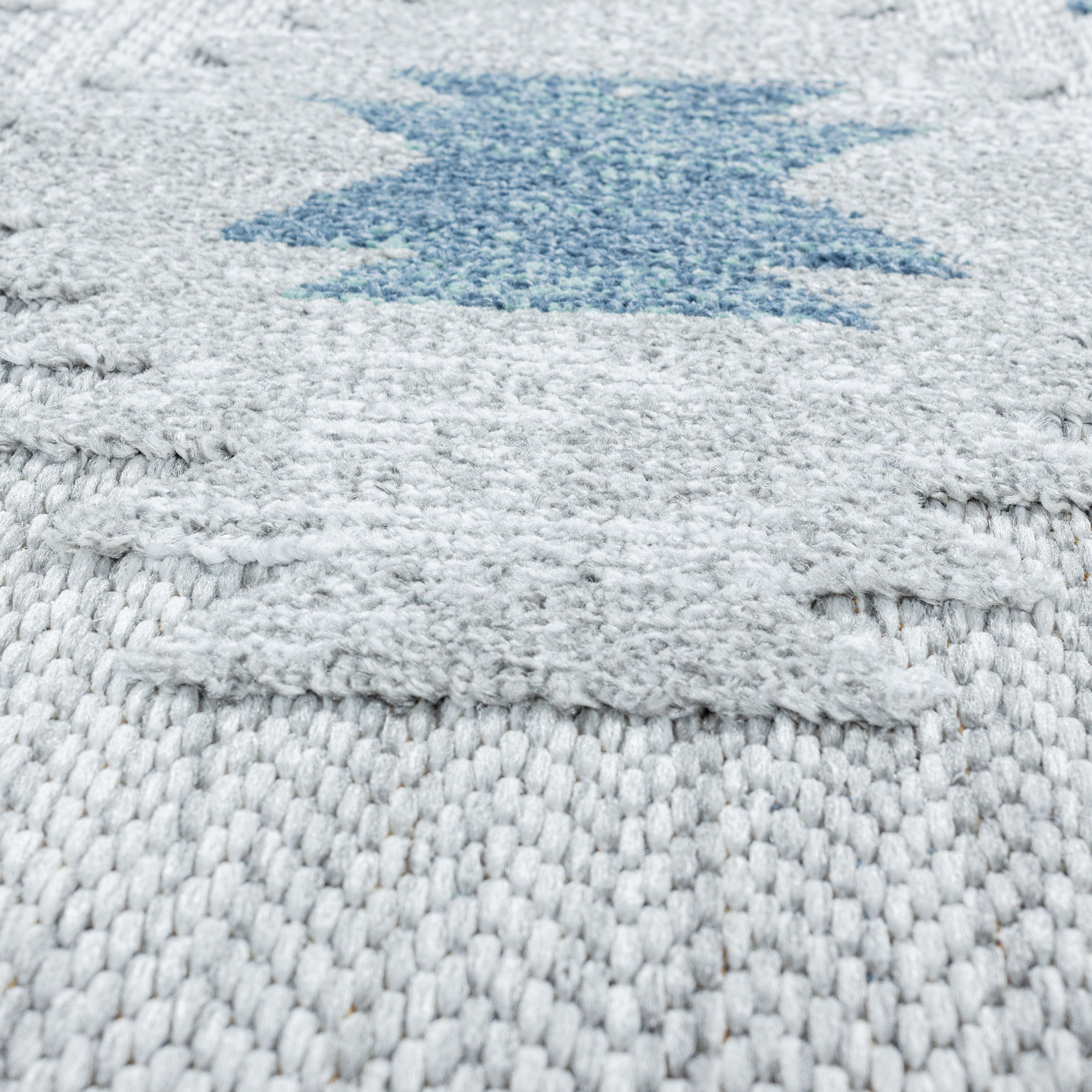 Tappeto Bahama 5153 Berber Design Blu (5)