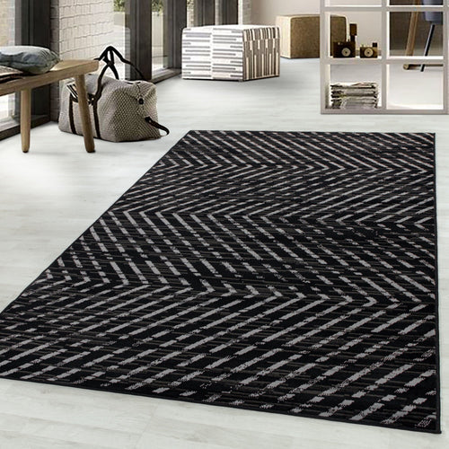 Tappeto Base 2810 Geometric Nero (1)