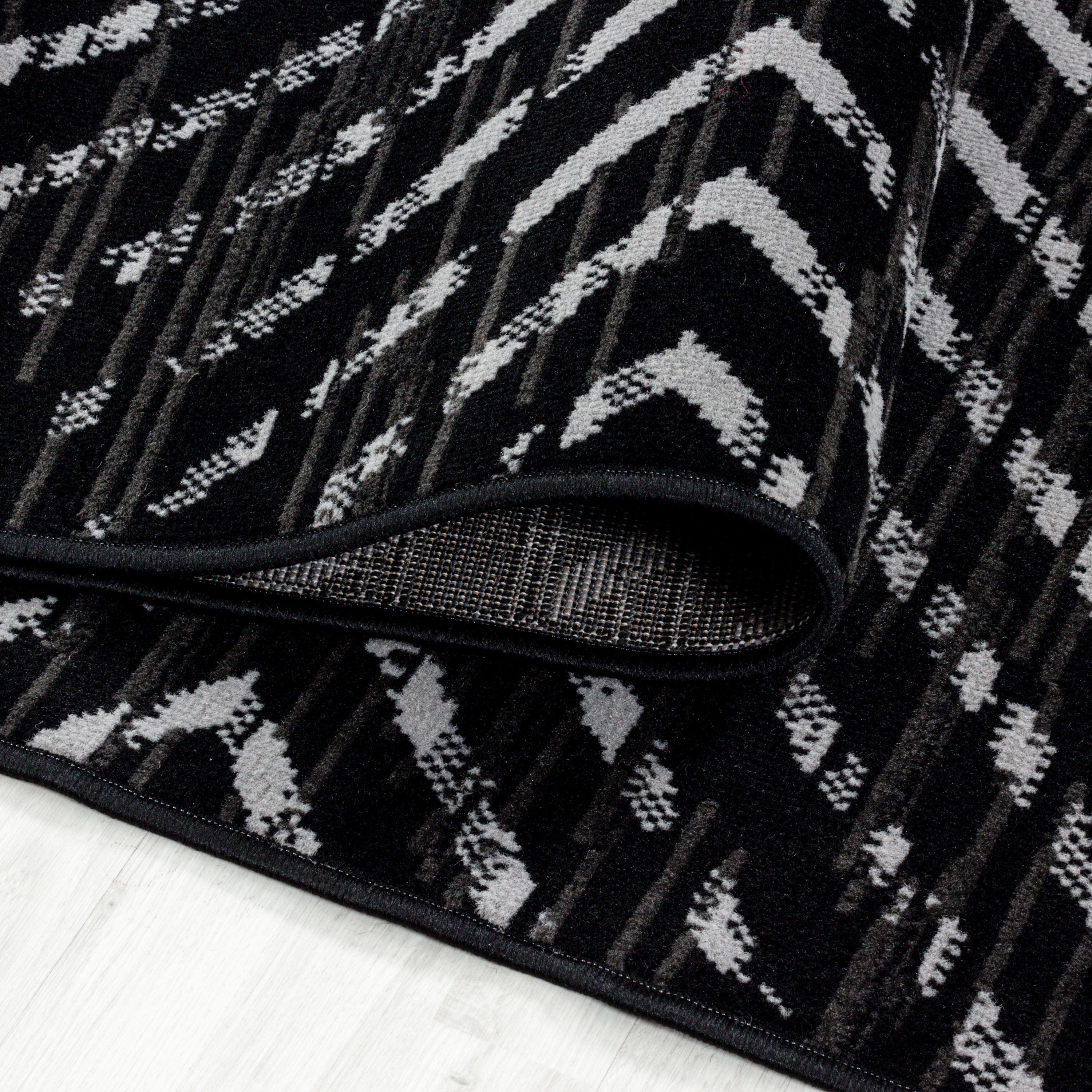 Tappeto Base 2810 Geometric Nero (4)