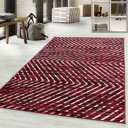 Tappeto Base 2810 Geometric Rosso (1)
