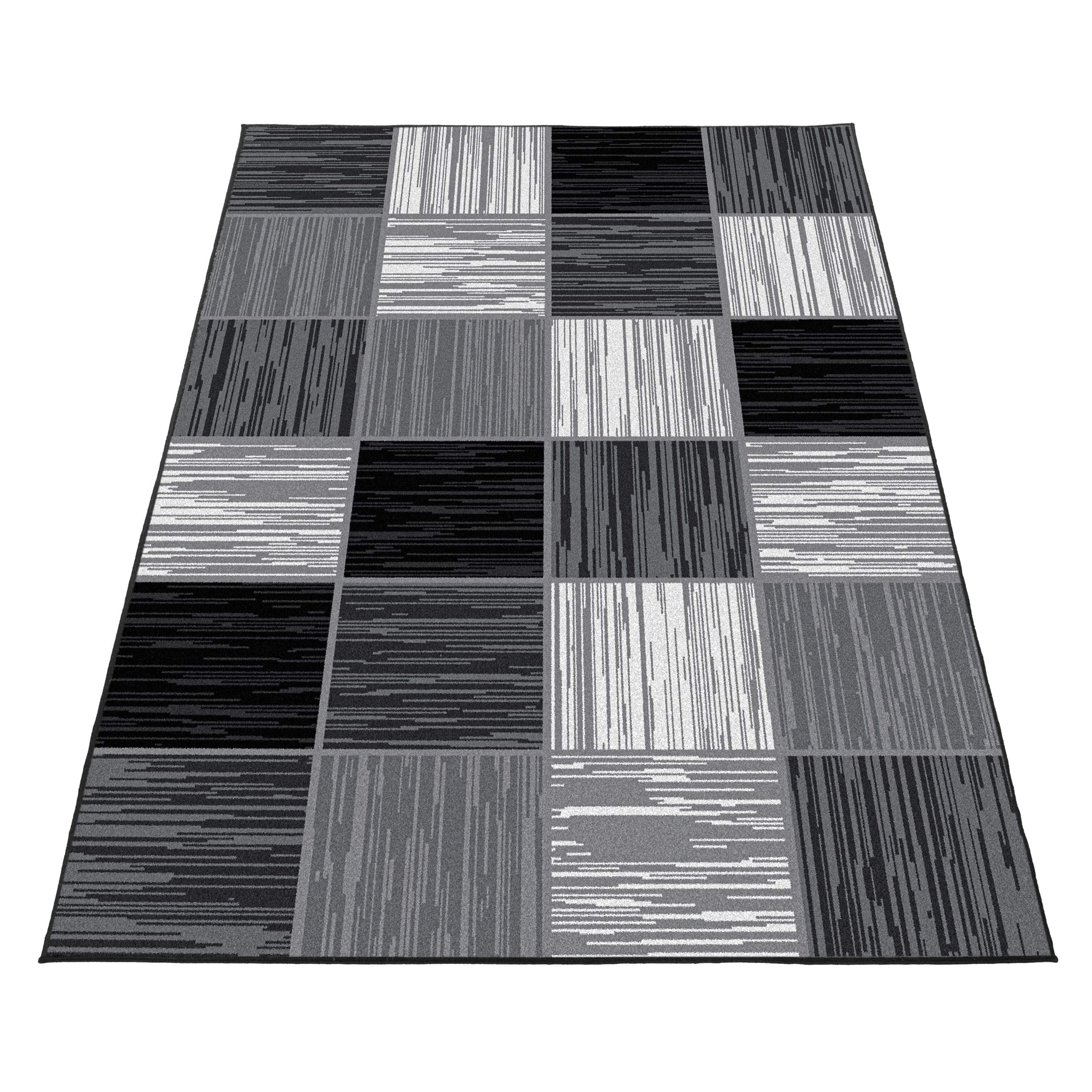 Tappeto Base 2840 Geometric Nero (2)