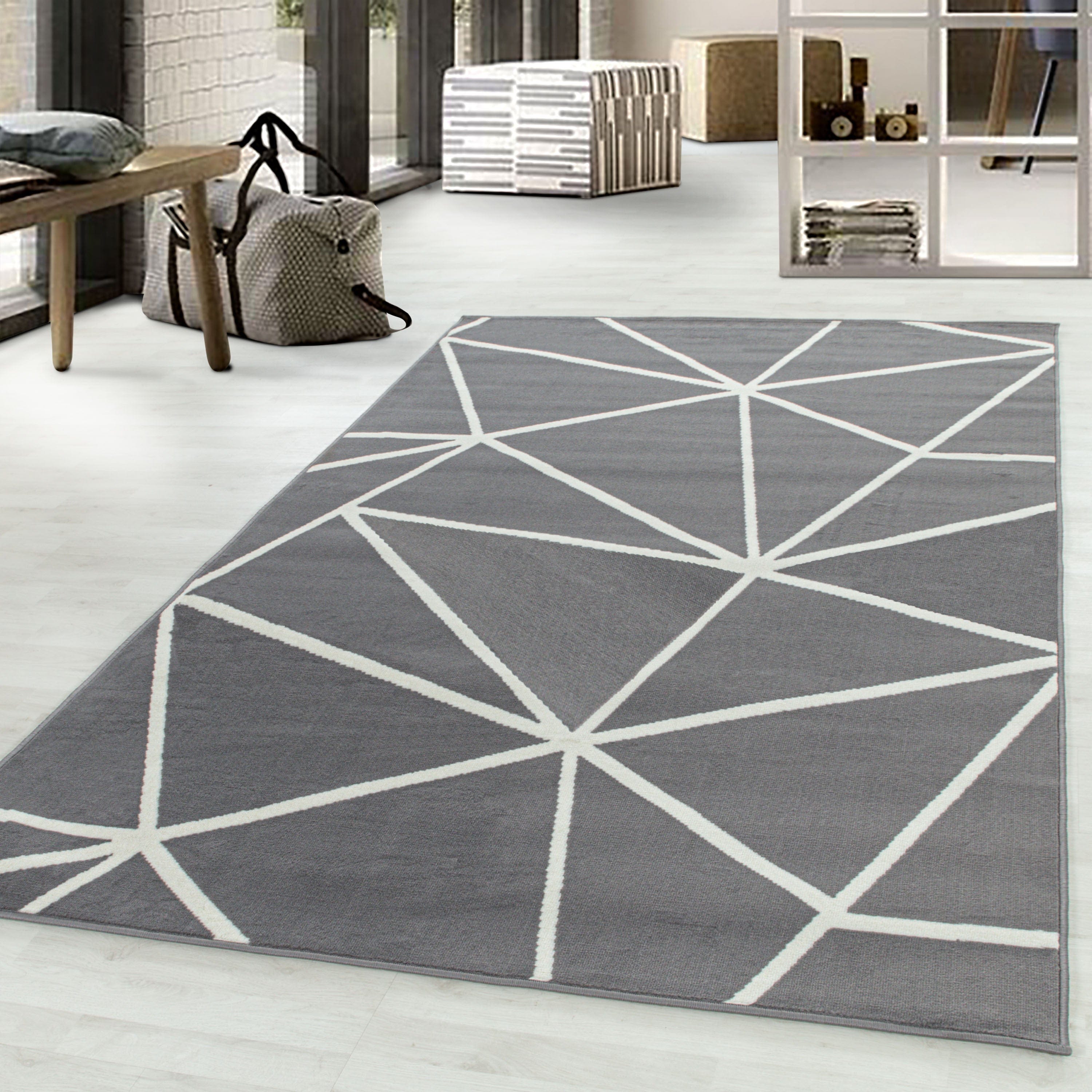 Tappeto Base 2860 Geometric Grigio (1)