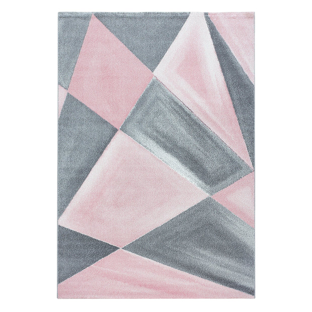 Ayyildiz Teppiche Tappeto Beta 1130 Geometric Rosa