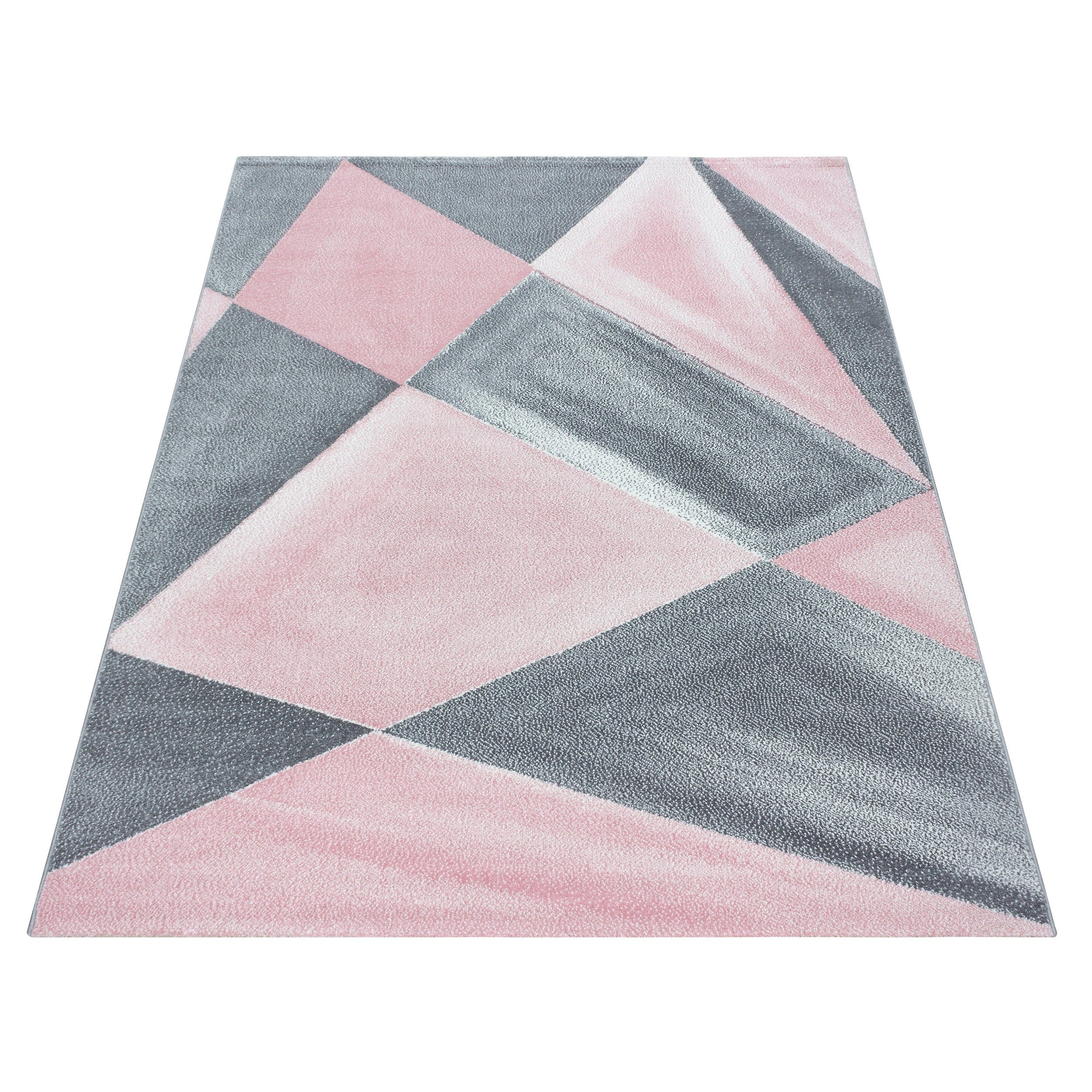 Ayyildiz Teppiche Tappeto Beta 1130 Geometric Rosa