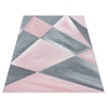 Ayyildiz Teppiche Tappeto Beta 1130 Geometric Rosa