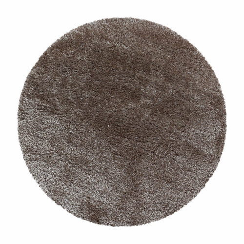 Tappeto Brilliant 4200 Round Unicolor Cappuccino & AYYTPCH-BRILLIANT4200TAUPE-ROUND