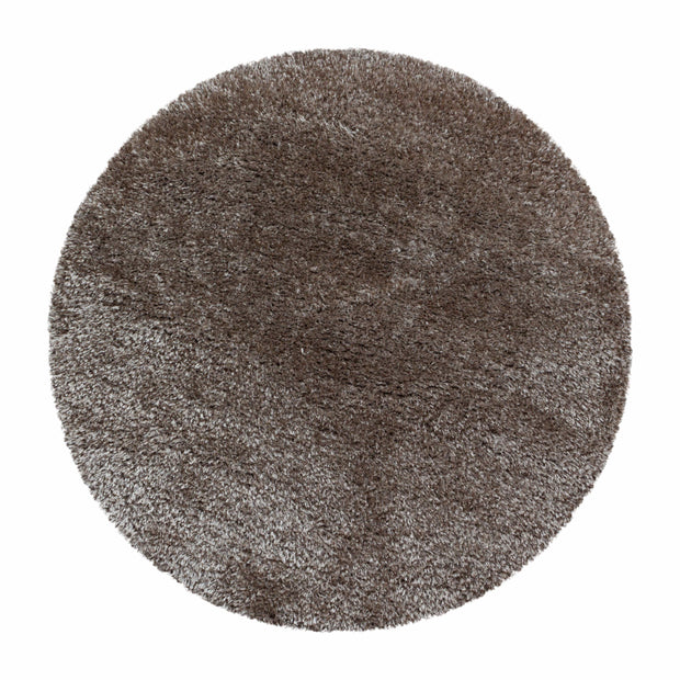 Tappeto Brilliant 4200 Round Unicolor Cappuccino & AYYTPCH-BRILLIANT4200TAUPE-ROUND