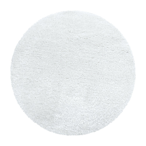 Tappeto Brilliant 4200 Round Unicolor Ecru & AYYTPCH-BRILLIANT4200SNOW-ROUND