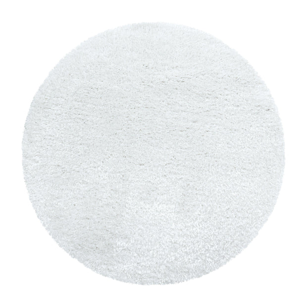 Tappeto Brilliant 4200 Round Unicolor Ecru & AYYTPCH-BRILLIANT4200SNOW-ROUND