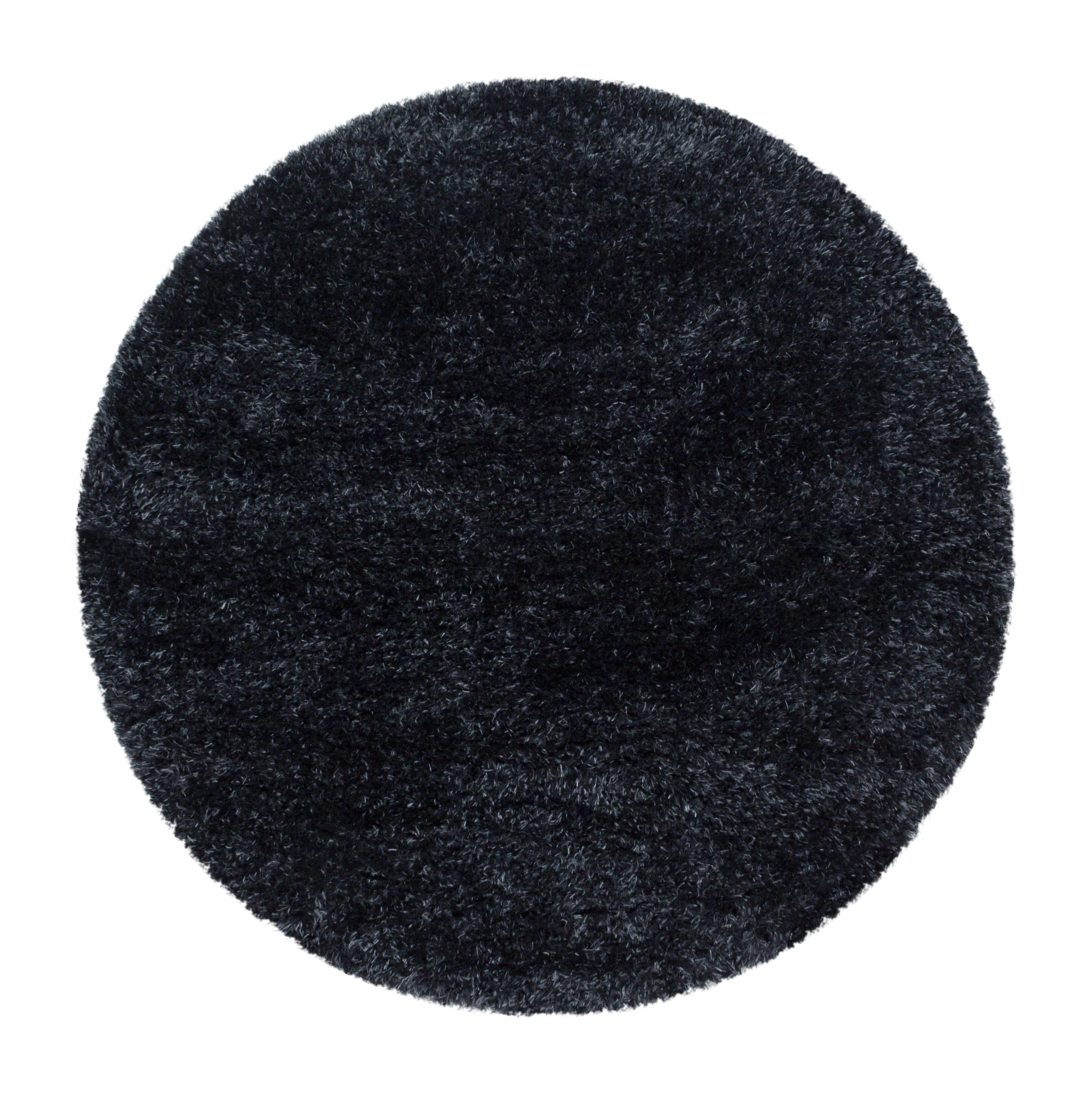 Tappeto Brilliant 4200 Round Unicolor Nero & AYYTPCH-BRILLIANT4200BLACK-ROUND