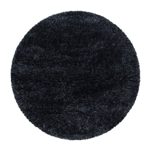 Tappeto Brilliant 4200 Round Unicolor Nero & AYYTPCH-BRILLIANT4200BLACK-ROUND