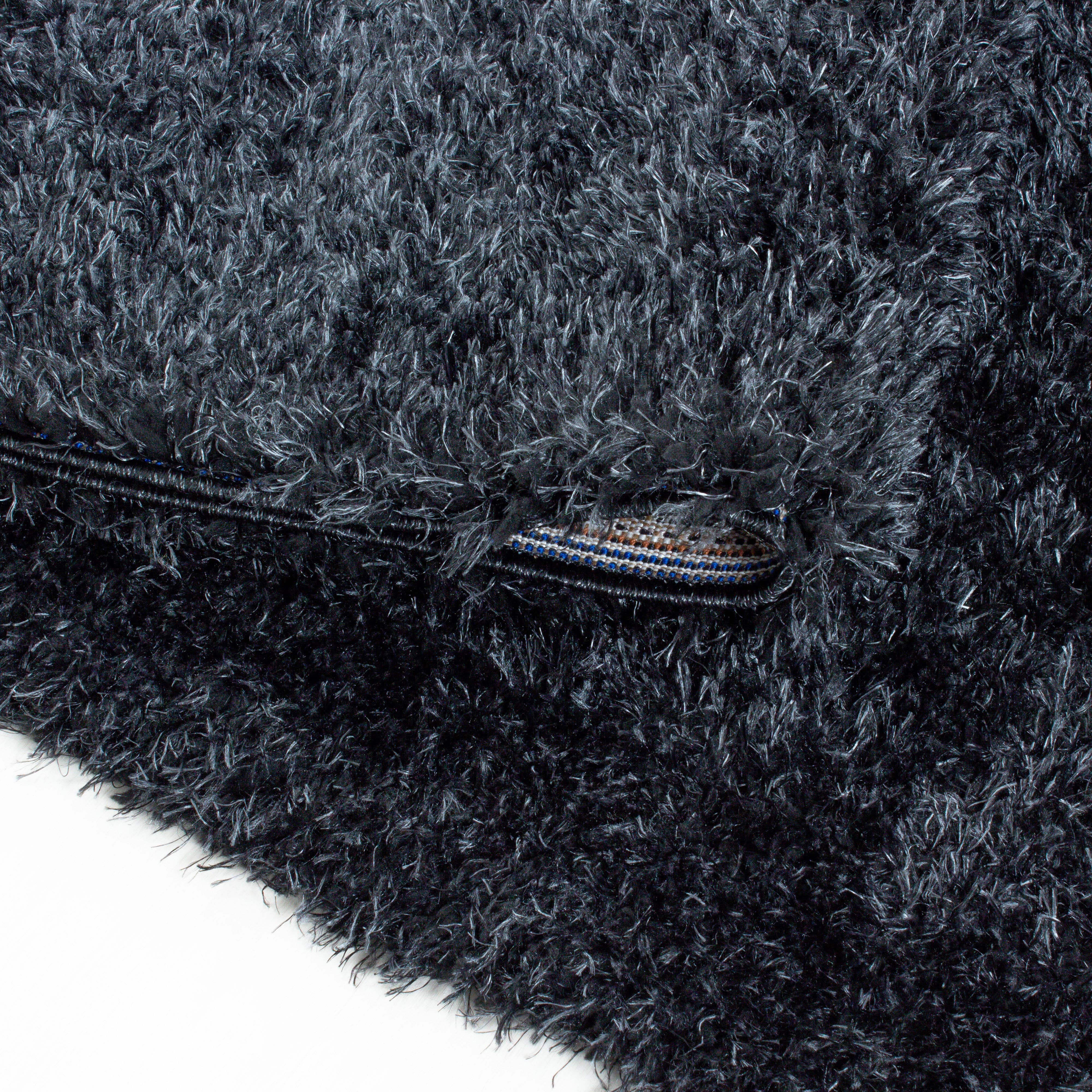 Tappeto Brilliant 4200 Round Unicolor Nero (2)