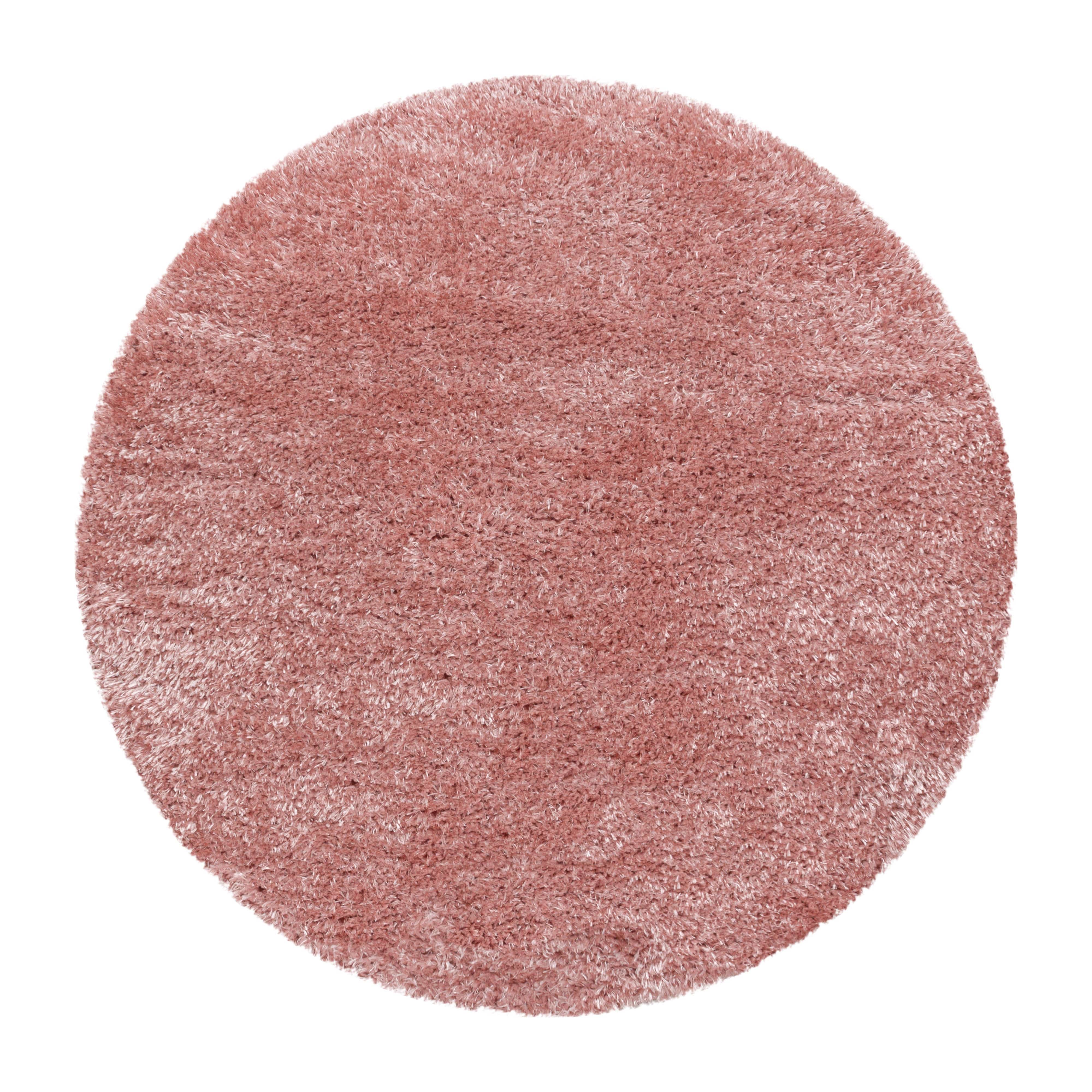 Tappeto Brilliant 4200 Round Unicolor Rosa & AYYTPCH-BRILLIANT4200ROSE-ROUND
