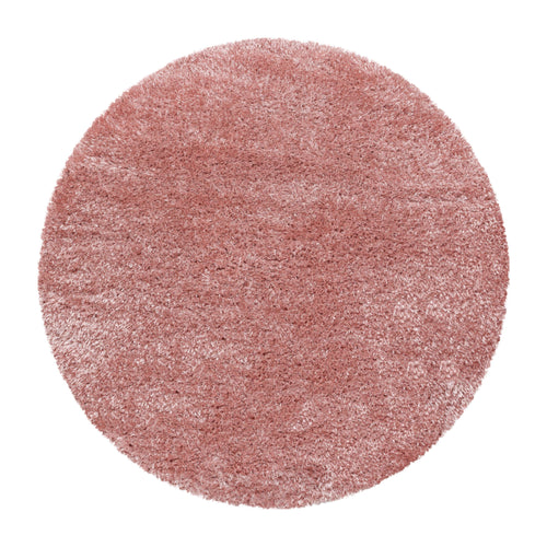 Tappeto Brilliant 4200 Round Unicolor Rosa & AYYTPCH-BRILLIANT4200ROSE-ROUND