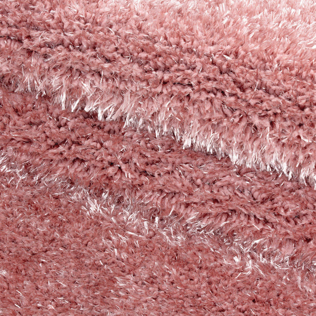 Tappeto Brilliant 4200 Round Unicolor Rosa (3)