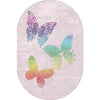 Oyo Tappeto Butterfly Oval 2258 Multicolore